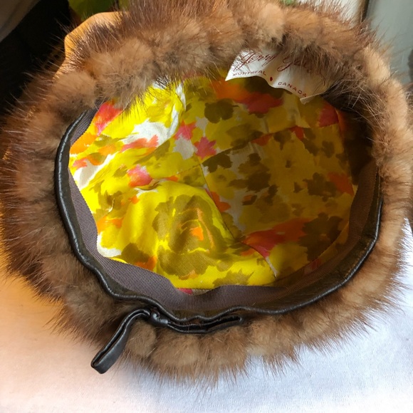 Vintage Genuine Beaver Fur Hat - Jerry Yates - Made in Canada - Picture 6 of 10